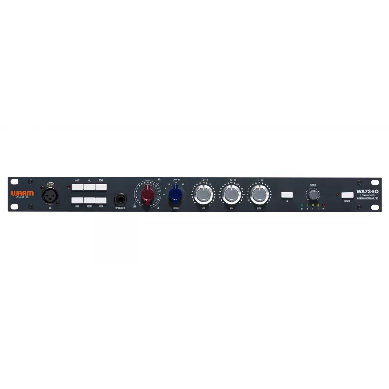 Garso išankstinis stiprintuvas WARM AUDIO WA73-EQ – vieno kanalo, juodas, 20–20000 Hz, 1200 Ω, 115/230 V