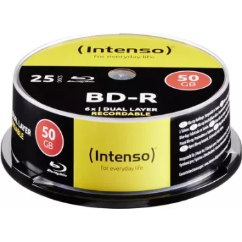 Intenso 25 vnt. BD-R 50GB 6x verpstė (5001124)