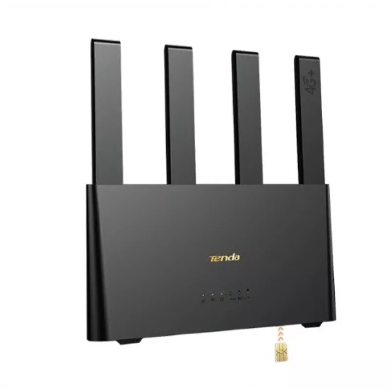 Maršrutizatorius TENDA 4G08 4G LTE Wi-Fi dviejų juostų 2,4/5 GHz, 4 integruotos antenos, 2 LAN prievadai, iki 867/300 Mb/s