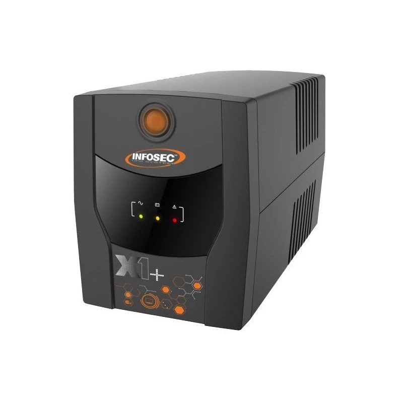 Infosec INF_661147 nepertraukiamo maitinimo šaltinis (UPS) linijinis-interaktyvus, 1300 VA / 720 W, 6x IEC C13, AVR, USB, bokštelis, juodas