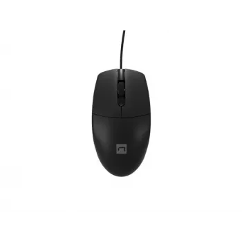 Laidinė biuro pelė NATEC Ruff Plus USB Type-A, dešinei rankai, 1200 DPI, 3 mygtukai, juoda