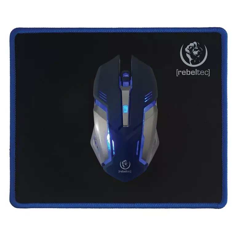 Rebeltec SHERMAN Gaming USB klaviatūra su pele QZERTY angliškas juodas