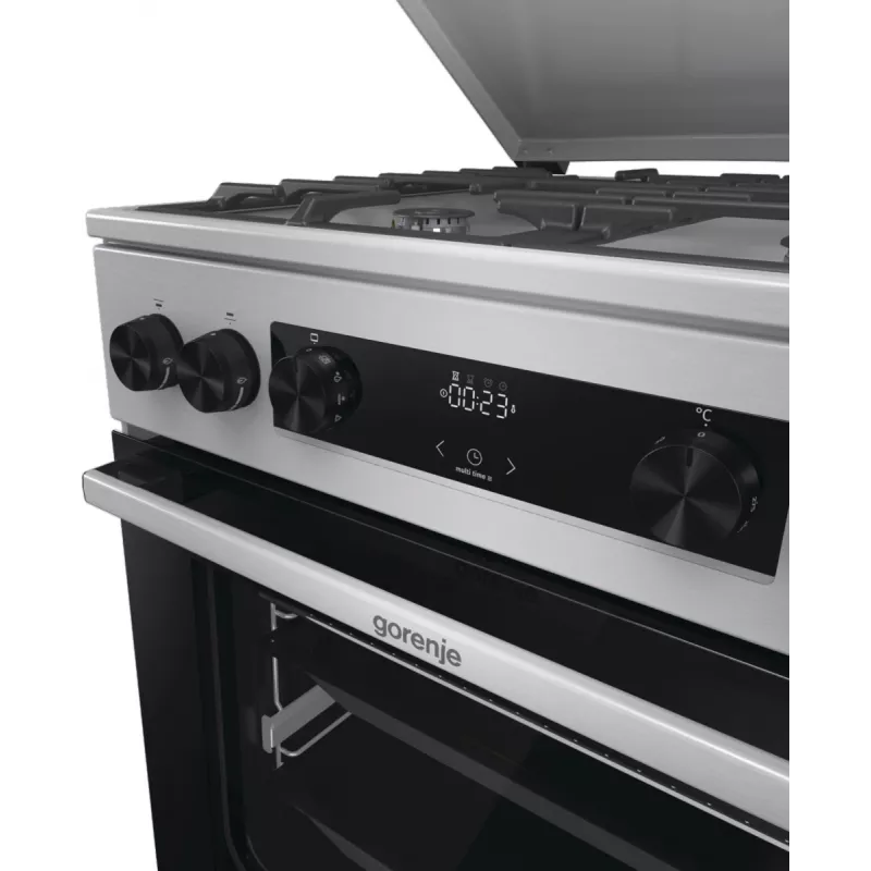 Gorenje GKS6C71XF Laisvai pastatoma viryklė su orkaite Sidabrinė