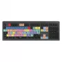 Logickeyboard Adobe Premiere Pro CC Astra 2 klaviatūra, universali USB, QWERTZ vokiškas išdėstymas, pilka