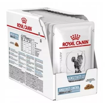 Šlapias kačių ėdalas Royal Canin Sensitivity Control Vištiena su Ryžiais, suaugusioms katėms, 12 x 85 g, 79,4 % drėgmės