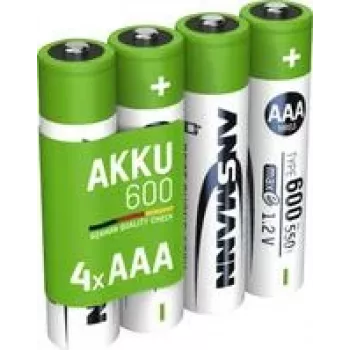 Ansmann 1x4 NiMH baterija Micro AAA tipo 600 min. 550 mAh 1311-0022