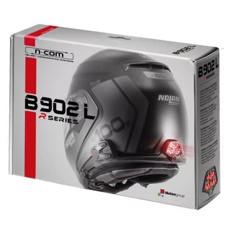 Nolan N-Com B902L R motociklo intercom sistema, 1 vnt., juoda