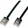 ROLINE U/FTP Patch Cable Cat.6A Ultra- trumpas RJ45 juodas 5m - Tinklas - CAT 6a (21.15.4565)