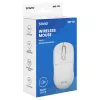 Belaidė pelė Savio MB-05 universali ambidekstrinė Bluetooth 1600 DPI balta