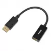 Adapteris DisplayPort į HDMI IBOX iadp4k — DisplayPort (kištukas) į HDMI (lizdas), tiesūs jungtys, 4K palaikymas, sidabrinis