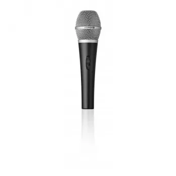 Sceninis/atlikėjų dinaminis mikrofonas Beyerdynamic TG V35d s, laidinis, 30–18000 Hz, 600 Ω, 50×186 mm, juodas/sidabrinis