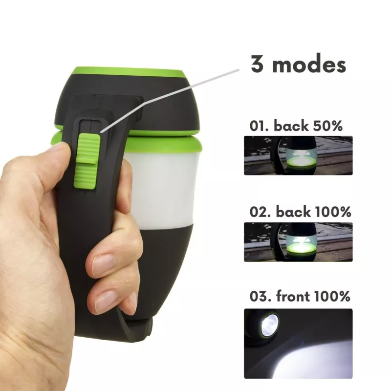 Įkraunamas LED kempingo žibintas MACLEAN MCE298 3W nešiojamas, USB maitinamas, kompaktiškas