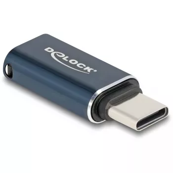 Adapteris lyties keitiklis DeLOCK 60688 USB 2.0 Type-C į 8 kontaktų Lightning, antracitinis