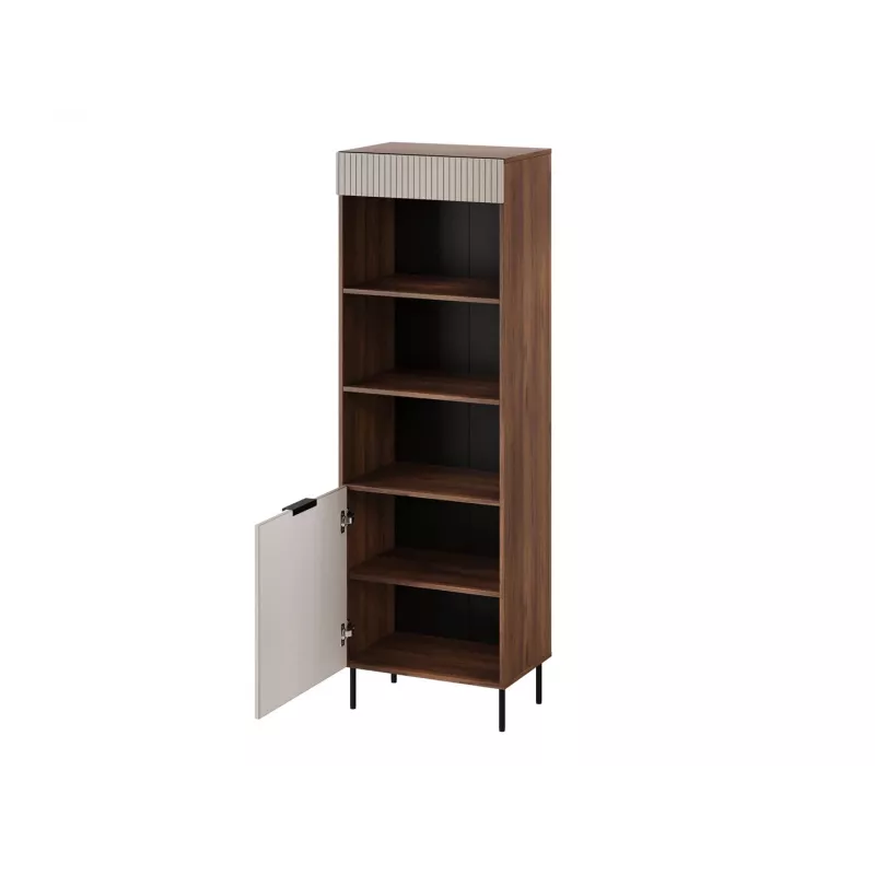 Cama 3 ALMERA Knygų spinta 60x42x185 riešutas/kašmyro