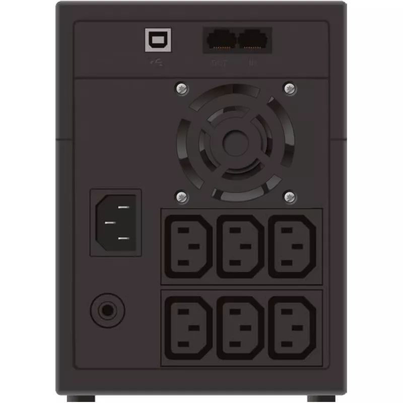 PowerWalker VI 2200 LCD/IEC nepertraukiamo maitinimo šaltinis (UPS) Line-Interactive 2.2 kVA 1200 W 6 AC išėjimai