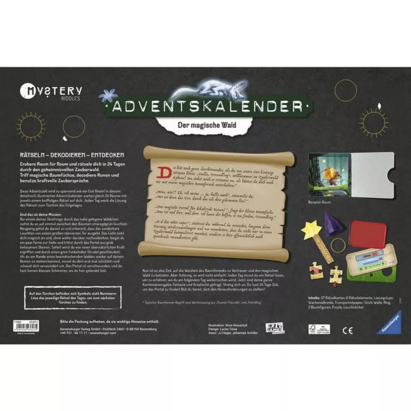 Mystery Advento kalendorius „Stebuklingasis miškas“ – Dėlionės žaidimas