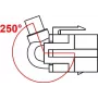 Keystone modulis USB 5 Gbps, tipo-A lizdas 250° į tipo-A kištuką, 0,5 m laidas, DeLOCK