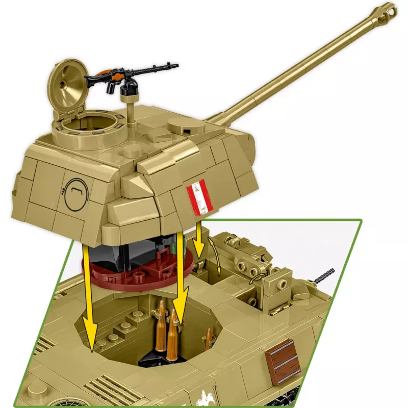 Konstrukciniai blokeliai Panzer V Panther G Pudel 1133 detalės