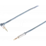 shiverpeaks sp-PROFESSIONAL garso kabelis 3 m 2 x 3,5 mm mėlynas - chromuotas (SP30823)