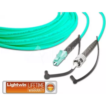 Lightwin aukštos kokybės simplex LWL šuolis, MM OM3, LC - ST (LSP-50 LC-ST 2.0 OM3)