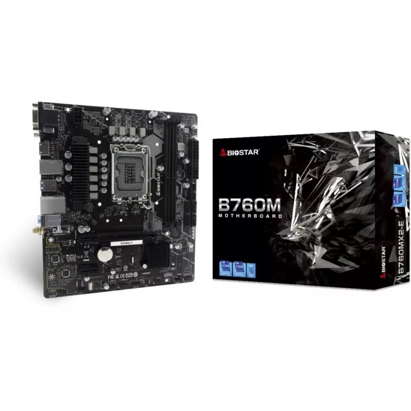Motininė plokštė BIOSTAR B760MX2-E DDR5 Micro-ATX