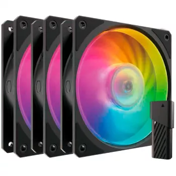 COOLER MASTER Mobius 120P ARGB ventiliatorių rinkinys (3 vnt.)