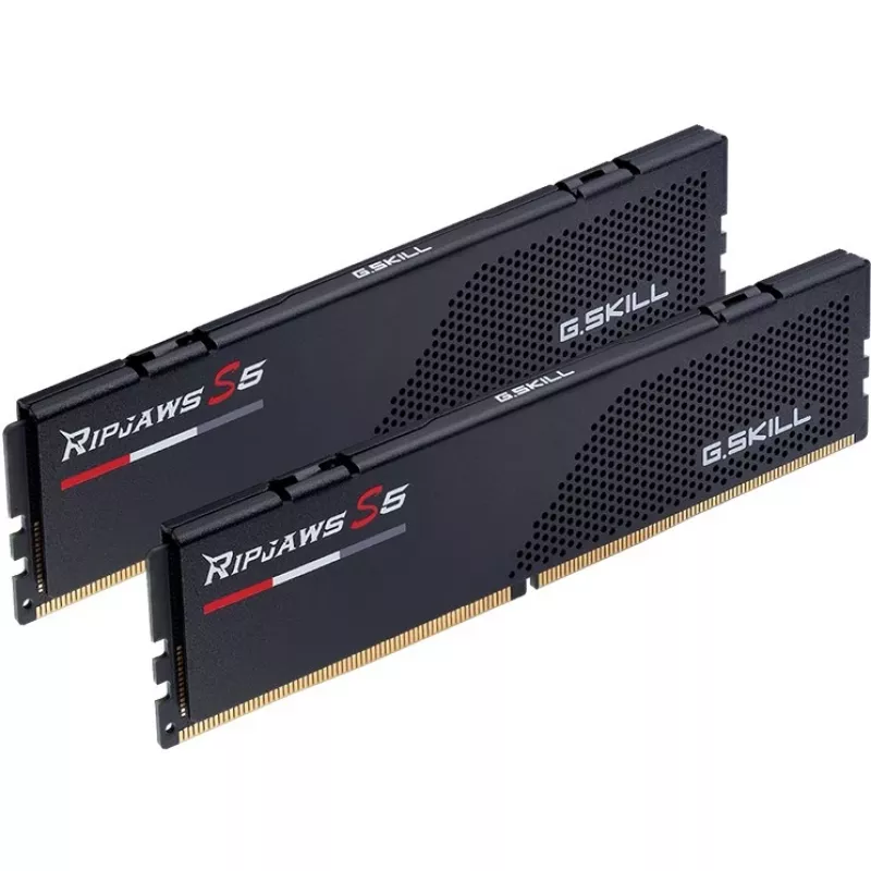 G.Skill Ripjaws S5 64 GB (2x 32 GB) DDR5-5600 Dual-Kit, juoda, F5-5600J3636D32GX2-RS5K, INTEL XMP