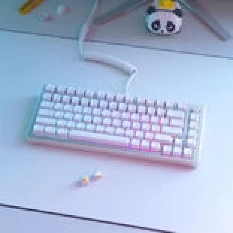 GLORIOUS GMMK ABS Doubleshot V2 klavišų rinkinys baltas UK išdėstymas