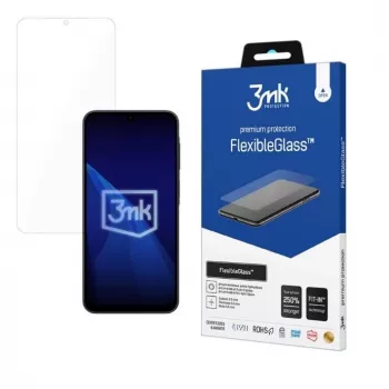 Apsauginis stiklas 3MK FlexibleGlass, skirtas Samsung Galaxy A17 5G/4G (modeliui pritaikytas)