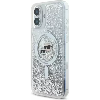 Karl Lagerfeld KLHMP16MLGKCSGH – Skaidrus dėklas iPhone 16 Plus, TPU/PC