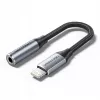 Garso adapteris Vention Lightning – 3,5 mm BMBHA, pilkas, 0,1 m