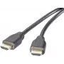 SpeaKa Professional HDMI jungiamasis laidas 1,00 m, garso grįžtamasis kanalas, paauksuoti kištukų kontaktai, juodos spalvos [1x HDMI kištukas - 1x HDMI kištukas] (SP-9021120)