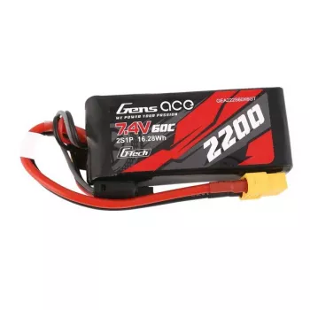 Gens ace G-Tech 2200mAh 7.4V 60C 2S1P LiPo akumuliatorius
