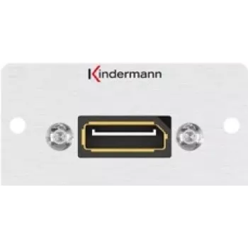 Kindermann Konnect 50 alu – Modulinis Faceplate-Snap-In – DisplayPort