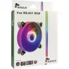 Inter-Tech Argus RS-061 RGB 120 mm ventiliatorius korpusui, 120x120x25 mm, PWM