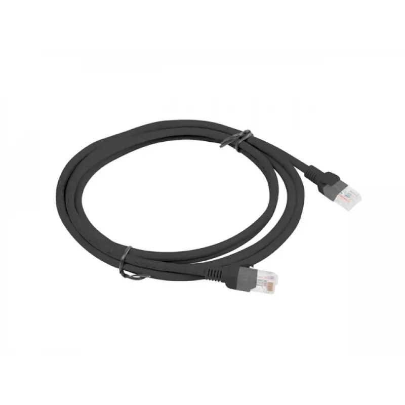 Tinklo kabelis LANBERG PCU5-10CC-0200-BK RJ-45 Cat5e U/UTP 2 m Juoda