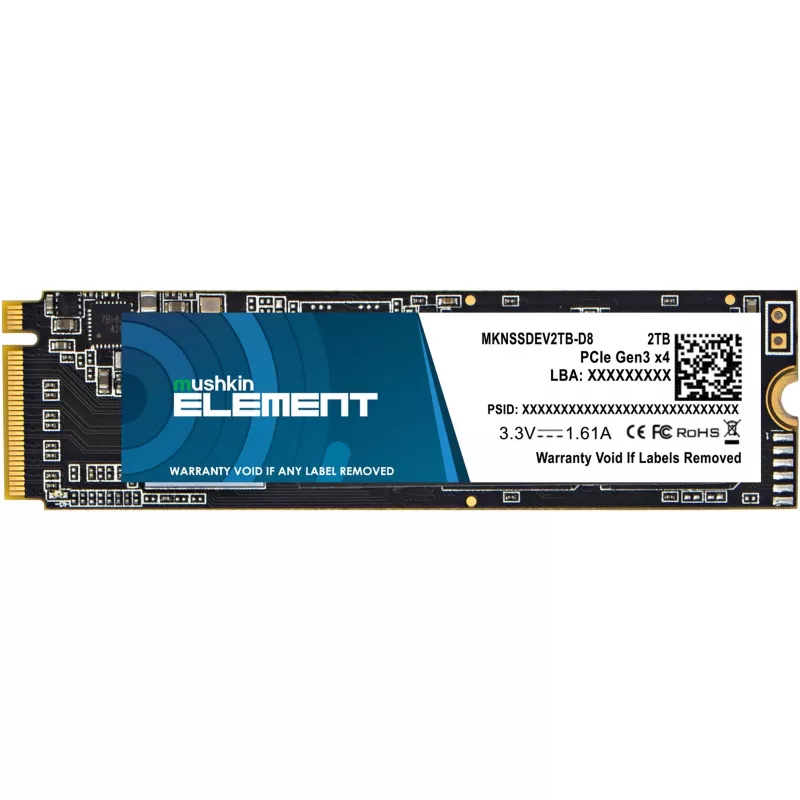 Mushkin ELEMENT 2 TB M.2 2280 PCIe 3.0 x4 NVMe vidinis SSD