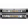 Patch panel DeLOCK 43259 10 colių, 12 keystone modulių, juodas