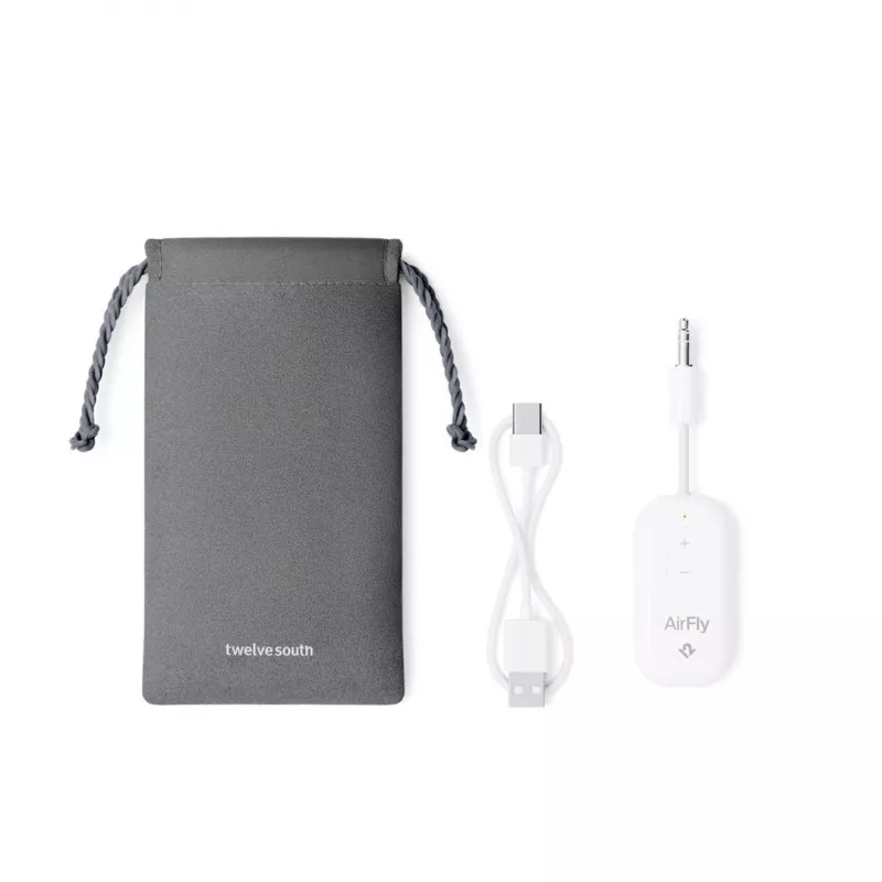 Twelve South AirFly Pro 2 Bluetooth audio adapteris, baltas