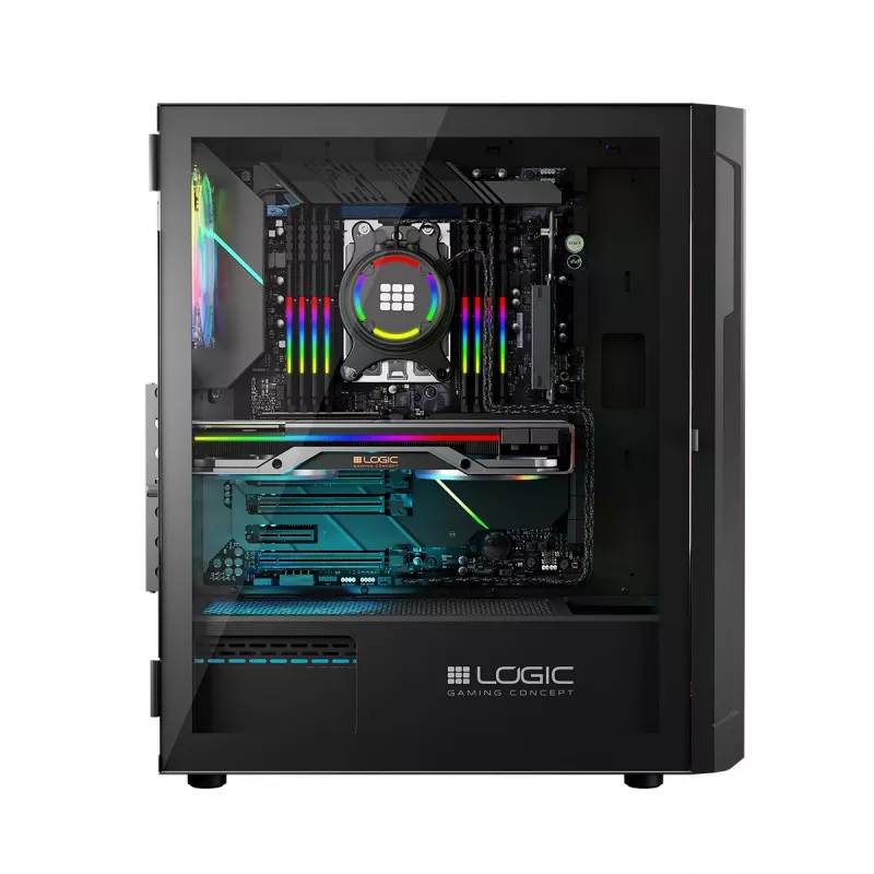 Logic Aramis ARGB MINIDI USB 3.0 korpusas juodas