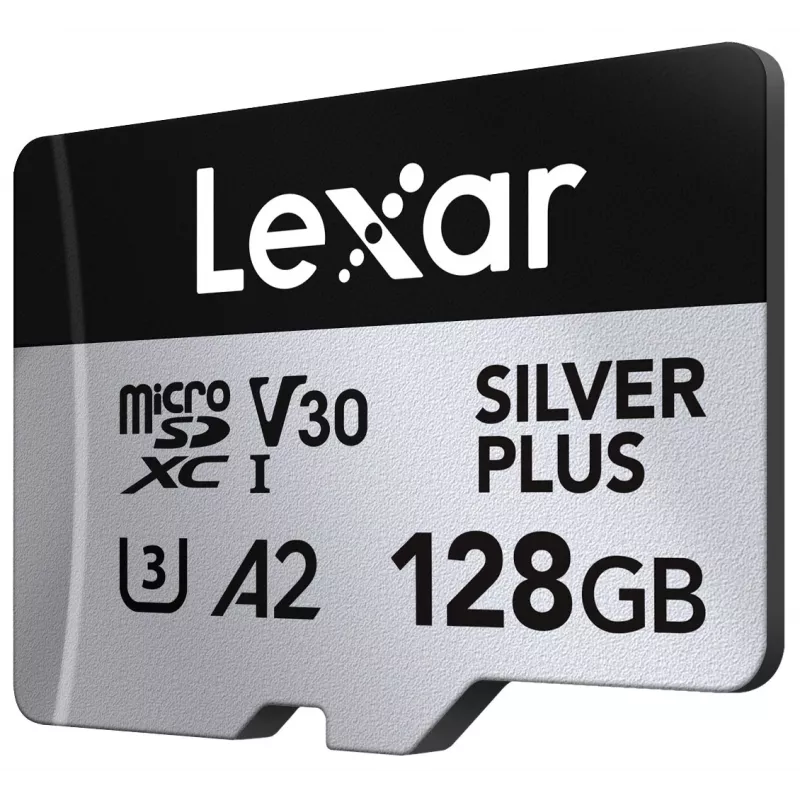 „Lexar 128GB UHS-I MicroSDXC Professional SILVER PLUS“ – atminties kortelė