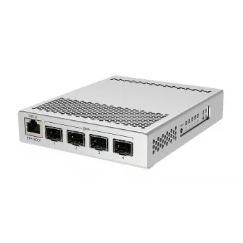 Mikrotik CRS305-1G-4S+IN valdomas tinklo jungiklis Gigabit Ethernet (10/100/1000) su PoE, baltas