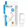 Beline sieninis įkroviklis 2x USB-C 1x USB-A 65W Baltas (tik galvutė) PD 3.0 QC