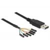 USB kabelis DeLOCK 1,8 m USB 2.0-A / TTL 6 kontaktų juodas