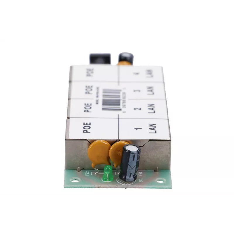 PoE injektorius Extralink 4 prievadai 4x 100Mb/s RJ45, Fast Ethernet, 48 V, be korpuso