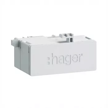 Tinklo kabelis Hager Tehalit HTV Buchse ZZ45WAN2PP RJ45 Patch 180° CAT6A Baltas