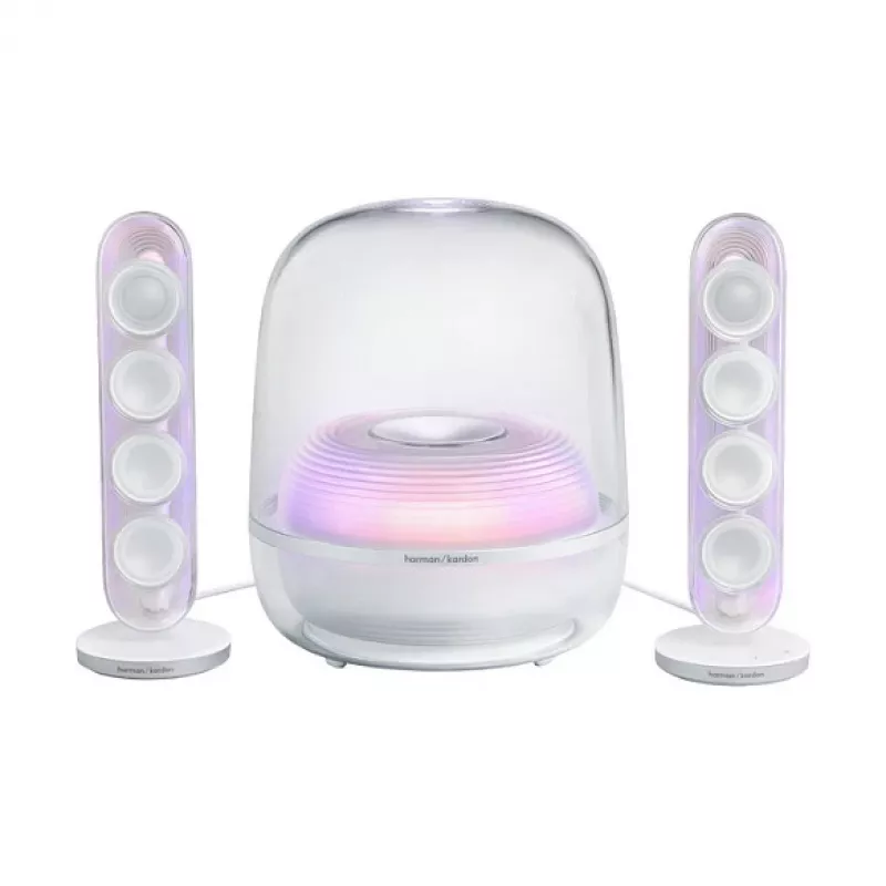Harman Kardon SoundSticks 5 baltos spalvos garsiakalbių sistema