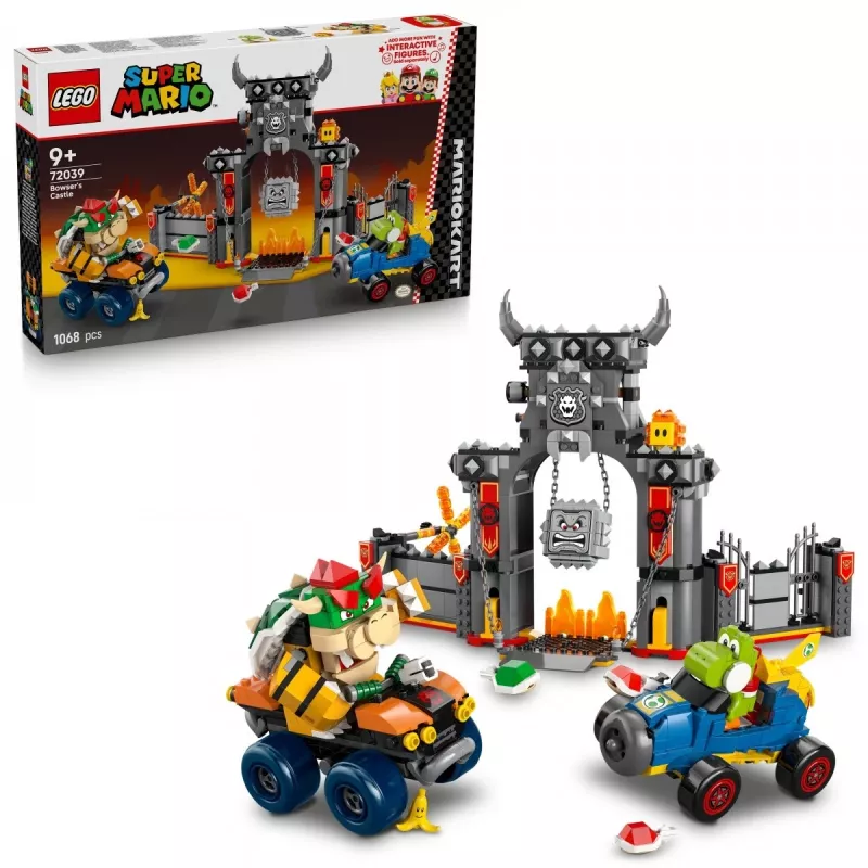 LEGO 72039 Super Mario Bowserio tvirtovė su Mario Kart – interaktyvus konstravimo rinkinys