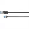 Goobay Ultra-Flexible CAT 6A Patch Cable slim U/FTP juodas - itin trumpas kištukas (74318)