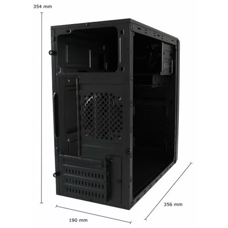 Korpusas LC-Power 2014MB Midi Tower juodas